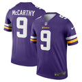 J.J. McCarthy Minnesota Vikings Legend Player Performance Top - Purple | Stitched Football Jersey TJS2906