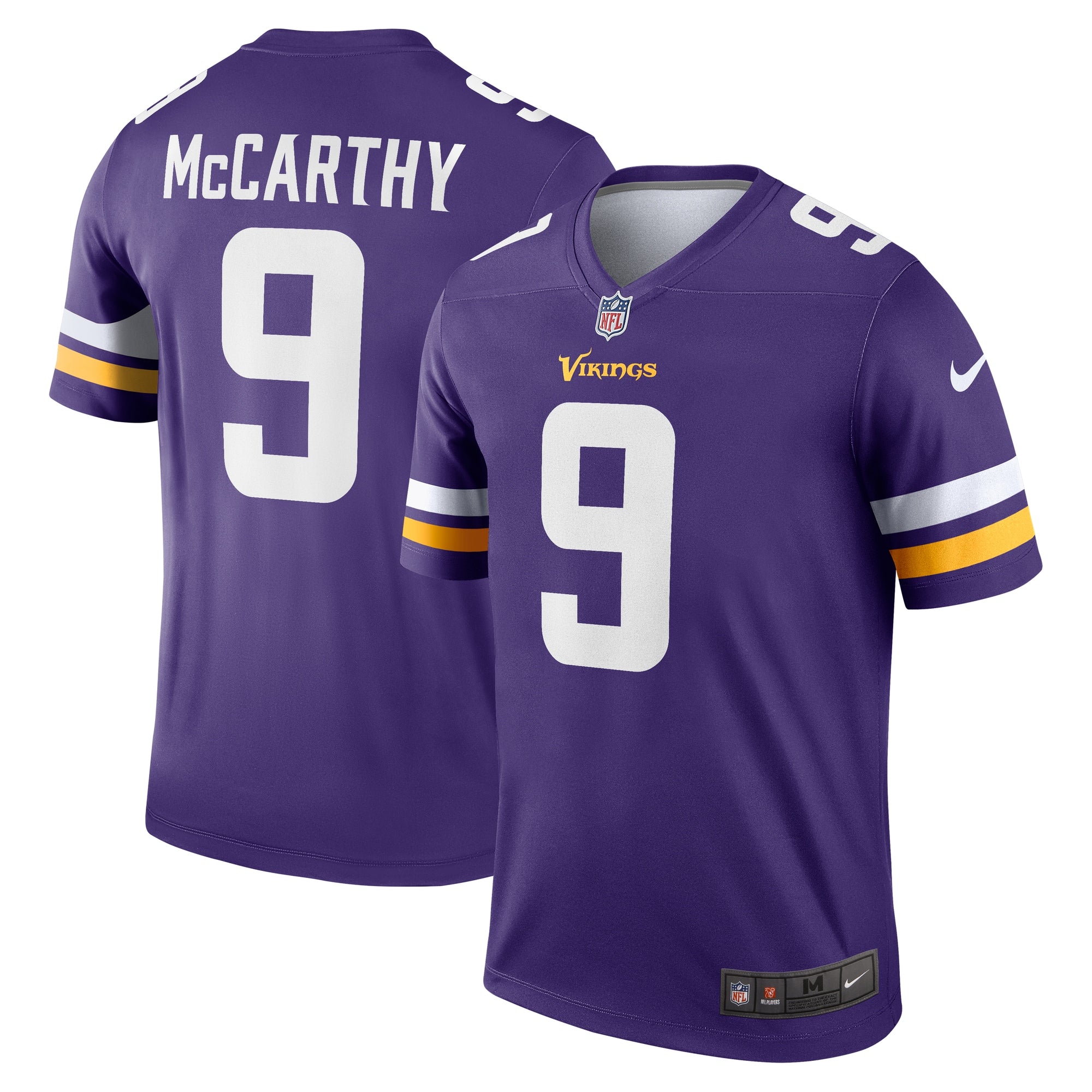 J.J. McCarthy Minnesota Vikings Legend Player Performance Top - Purple | Stitched Football Jersey TJS2906
