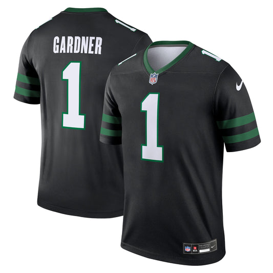 Ahmad Sauce Gardner New York Jets Legend Player Performance Top - Black | Stitched Football Jersey TJS2825