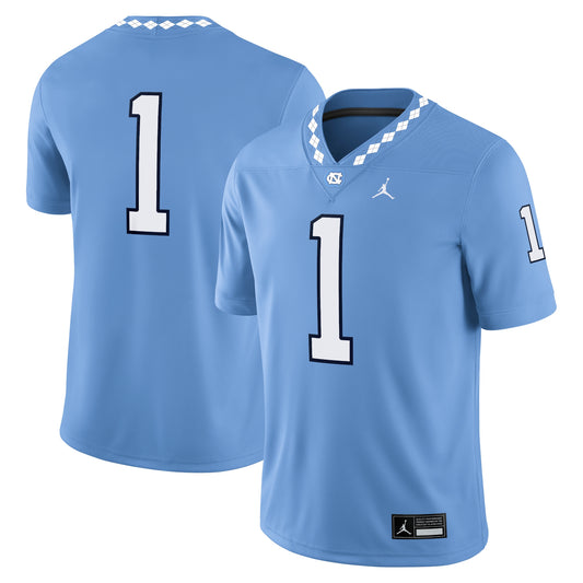 #1 North Carolina Tar Heels Game Jersey - Carolina Blue | Stitched College Jersey TJS72124