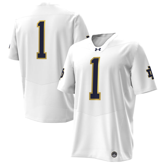 Notre Dame Fighting Irish Premier Football Jersey - White | Stitched College Jersey TJS72119