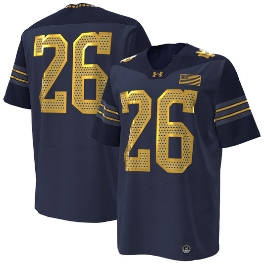 #26 Notre Dame Fighting Irish 2026 Shamrock Series Replica Football Jersey - Navy | Stitched College Jersey TJS72029