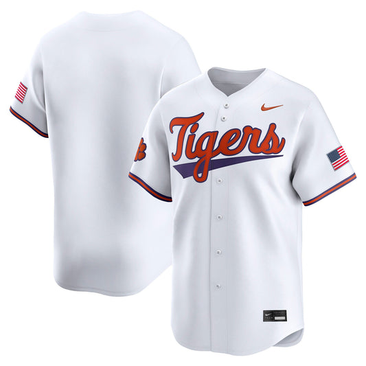 Clemson Tigers Baseball Limited Jersey - White | Stitched College Jersey TJS72095