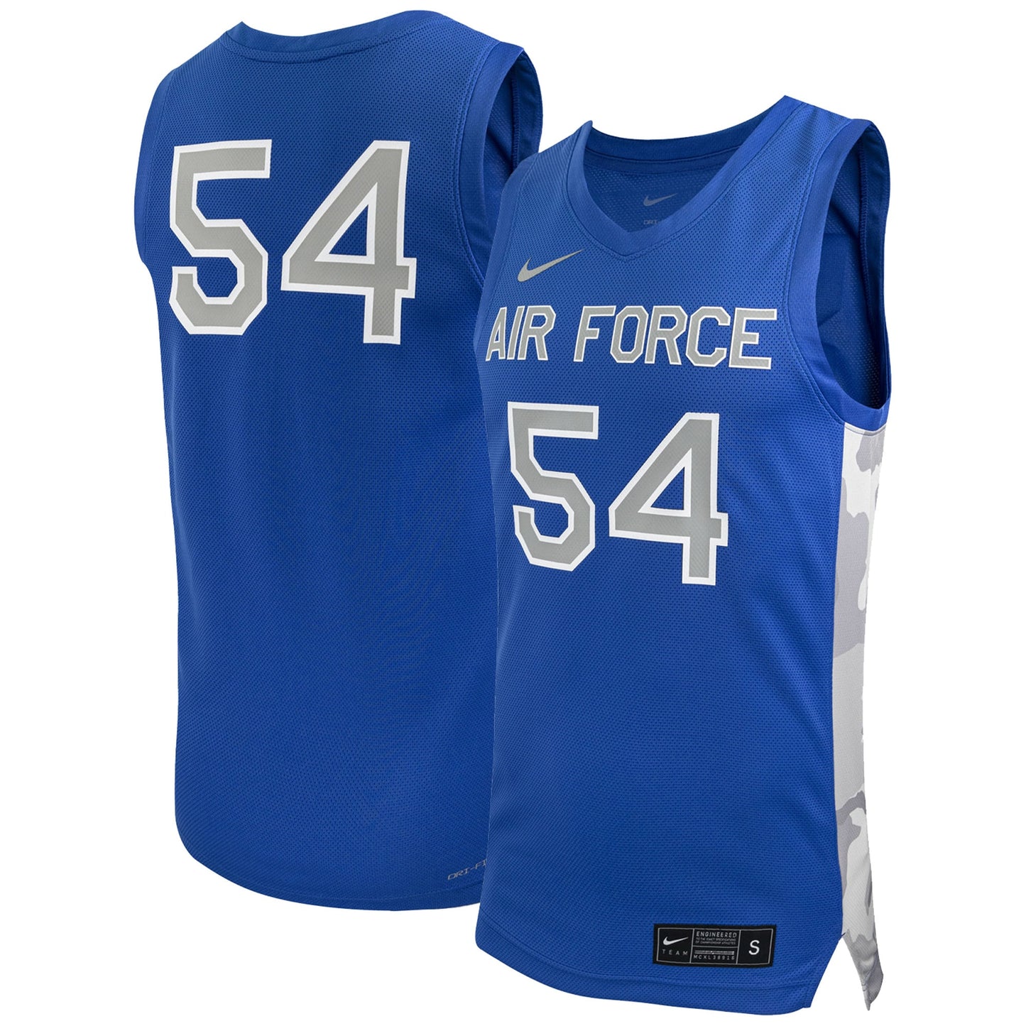 #54 Air Force Falcons Replica Basketball Jersey - Royal | Stitched College Jersey TJS72118