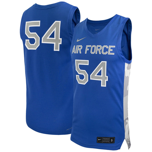 #54 Air Force Falcons Replica Basketball Jersey - Royal | Stitched College Jersey TJS72118