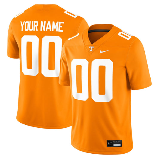 Tennessee Volunteers Custom Football Game Jersey - Tennessee Orange | Stitched College Jersey TJS72076