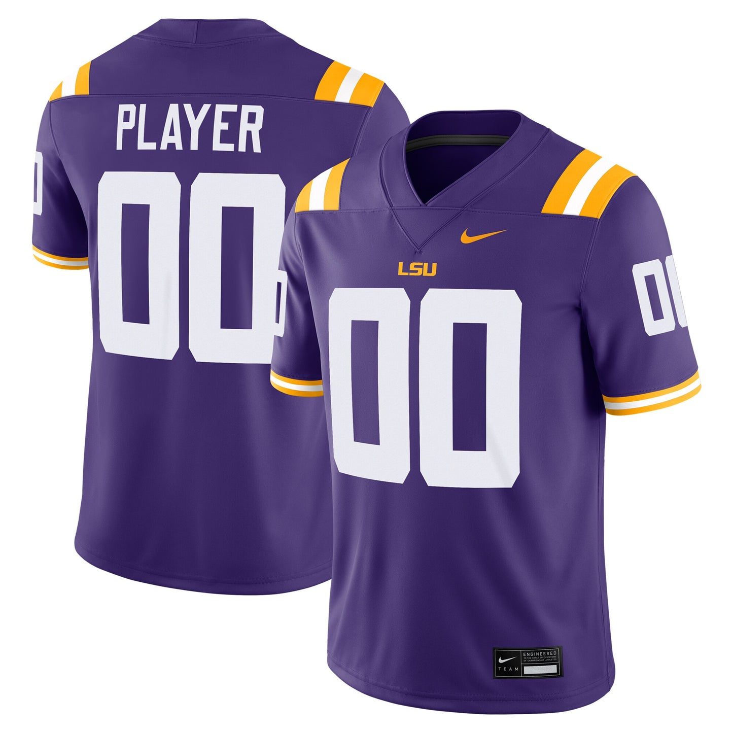 LSU Tigers Pick-A-Player Game Jersey - Purple | Stitched College Jersey TJS72044