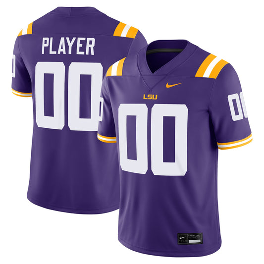 LSU Tigers Pick-A-Player Game Jersey - Purple | Stitched College Jersey TJS72044