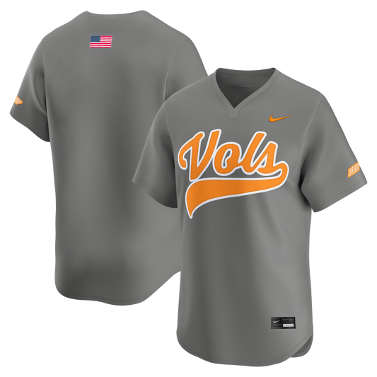 Tennessee Volunteers Alternate Limited Baseball Jersey - Gray | Stitched College Jersey TJS72123