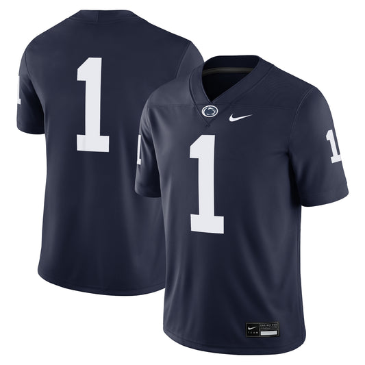 #1 Penn State Nittany Lions Game Jersey - Navy | Stitched College Jersey TJS72057