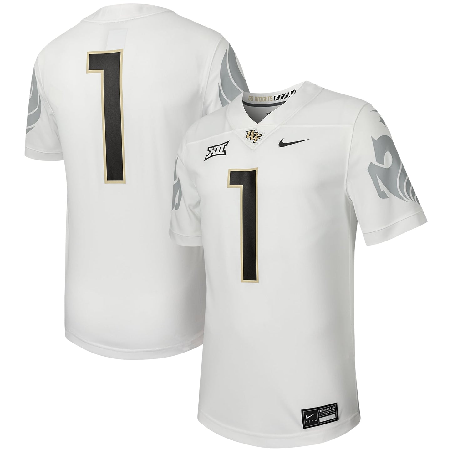 #1 UCF Knights Untouchable Football Replica Jersey - White | Stitched College Jersey TJS72101
