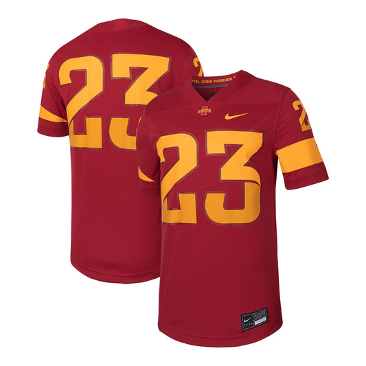 #23 Iowa State Cyclones Untouchable Football Replica Jersey - Cardinal | Stitched College Jersey TJS72082