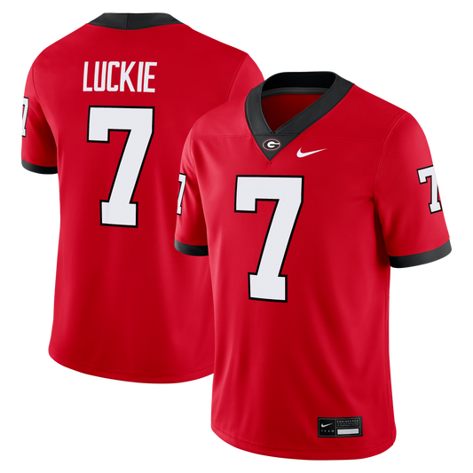 Lawson Luckie Georgia Bulldogs Game Football Jersey - Red | Stitched College Jersey TJS72130