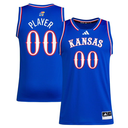 Kansas Jayhawks Unisex Pick-A-Player Women's Basketball Jersey - Royal | Stitched College Jersey TJS72217