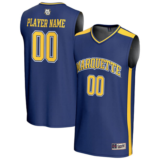 Marquette Golden Eagles GameDay Greats Pick-A-Player Lightweight Basketball Fashion Jersey - Blue | Stitched College Jersey TJS72280