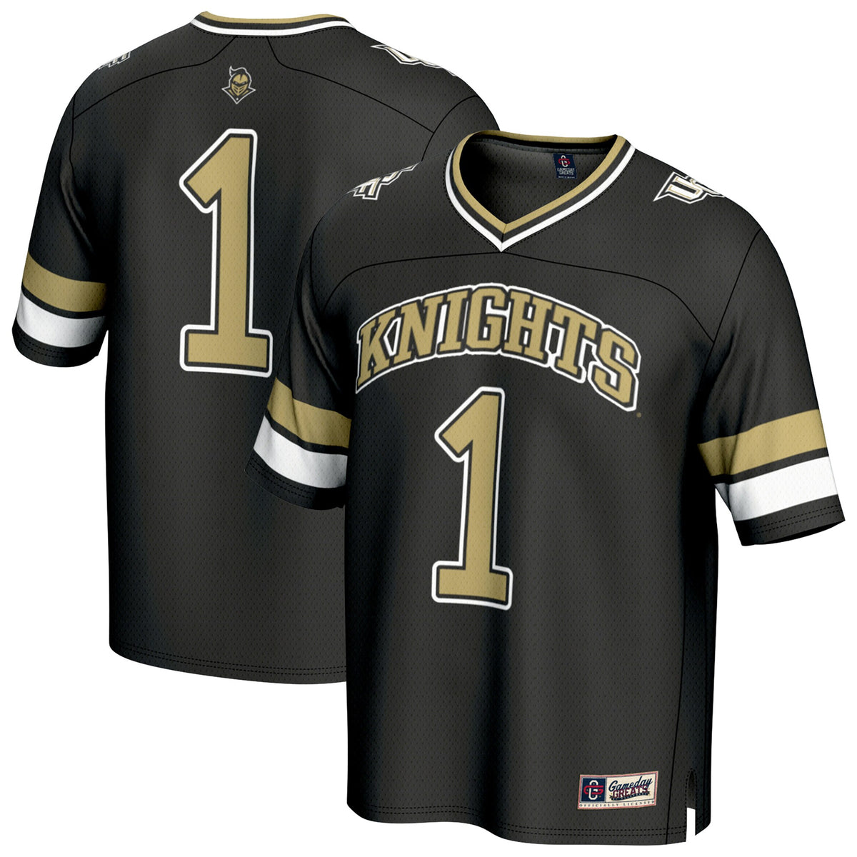 #1 UCF Knights GameDay Greats Unisex Lightweight Collegiate Football Fashion Jersey - Black | Stitched College Jersey TJS72303