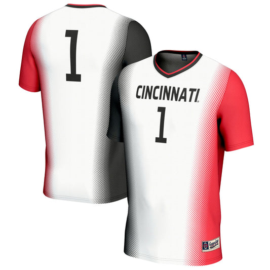 #1 Cincinnati Bearcats GameDay Greats Unisex Lightweight Women's Soccer Fashion Jersey - White | Stitched College Jersey TJS72283