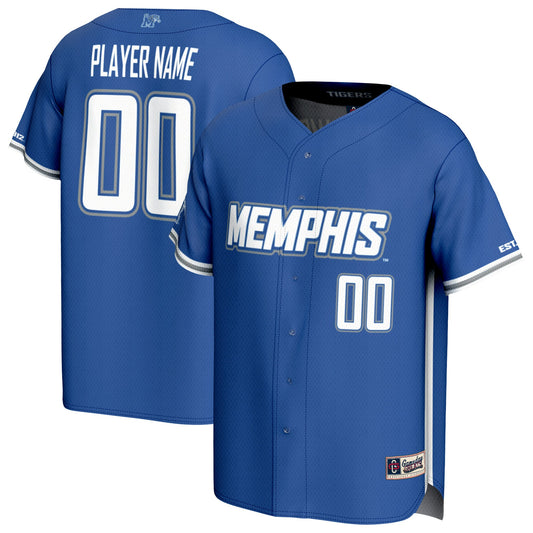 Memphis Tigers GameDay Greats Unisex Lightweight Collegiate Baseball Pick-A-Player Fashion Jersey - Royal | Stitched College Jersey TJS72309