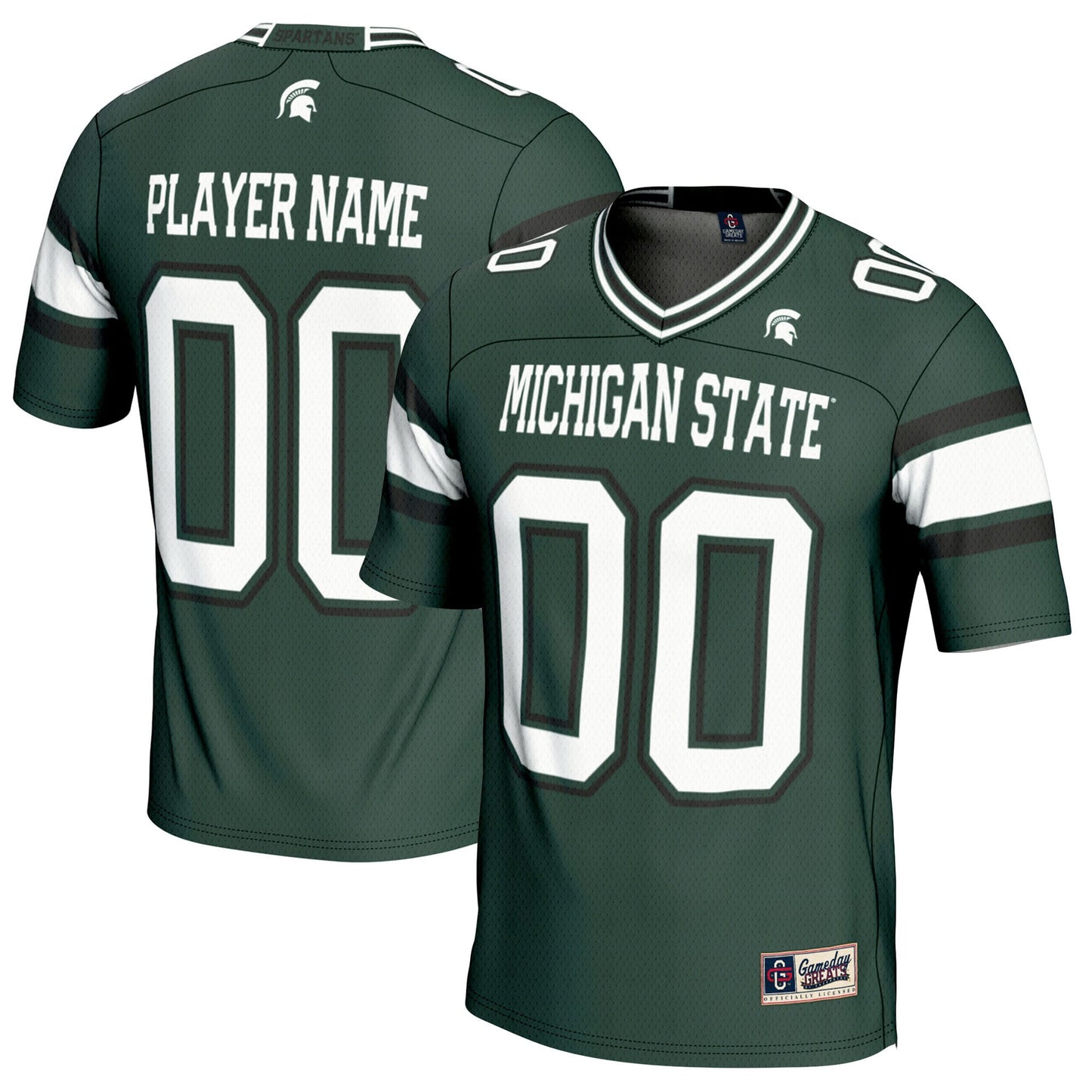 Michigan State Spartans GameDay Greats Pick-A-Player Football Jersey - Green | Stitched College Jersey TJS72128