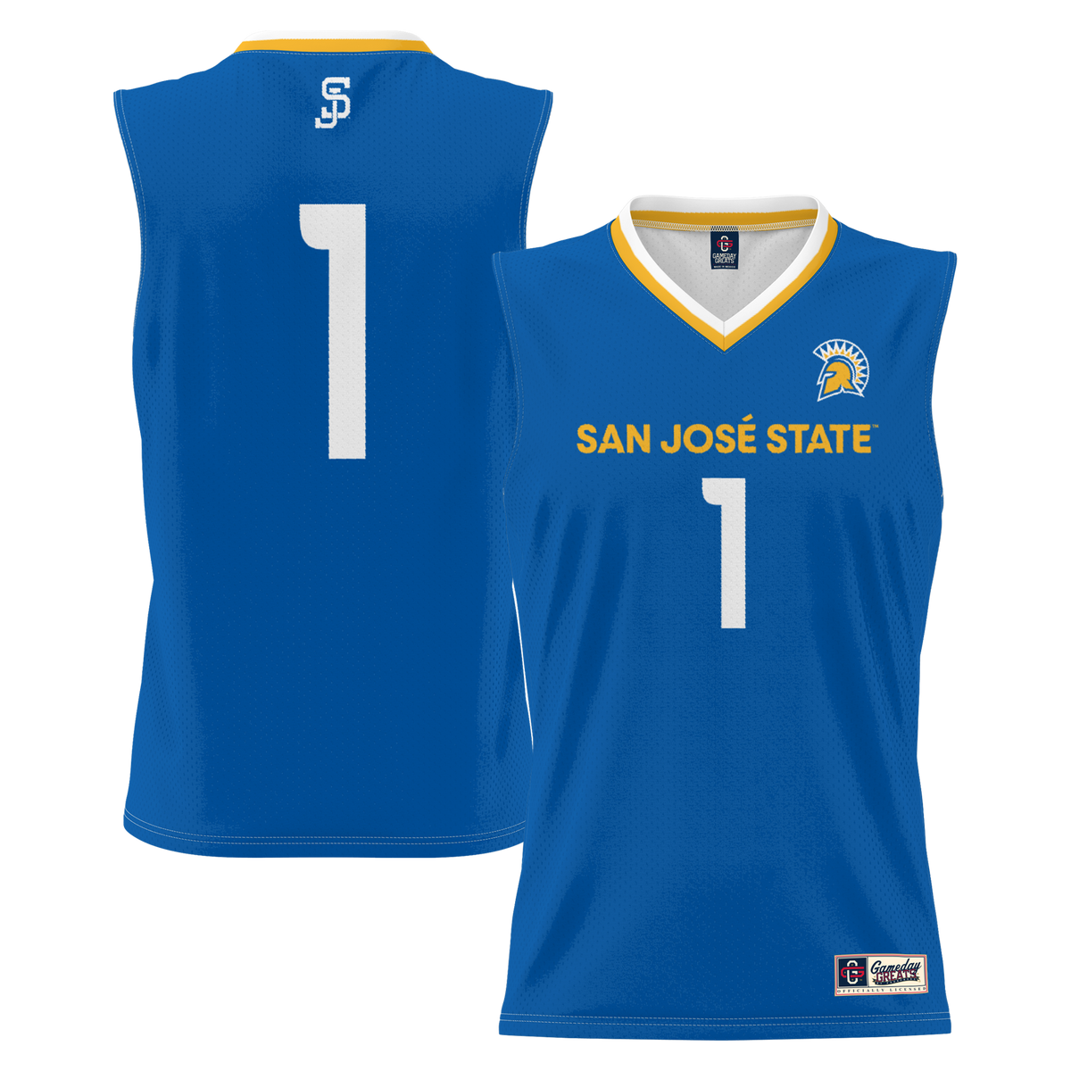 #1 San Jose State Spartans GameDay Greats Lightweight Basketball Jersey - Royal | Stitched College Jersey TJS72132