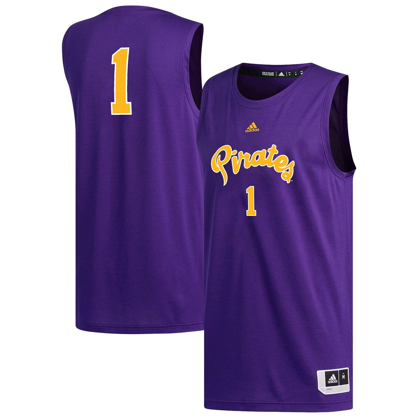 #1 ECU Pirates Replica Basketball Jersey - Purple | Stitched College Jersey TJS72237