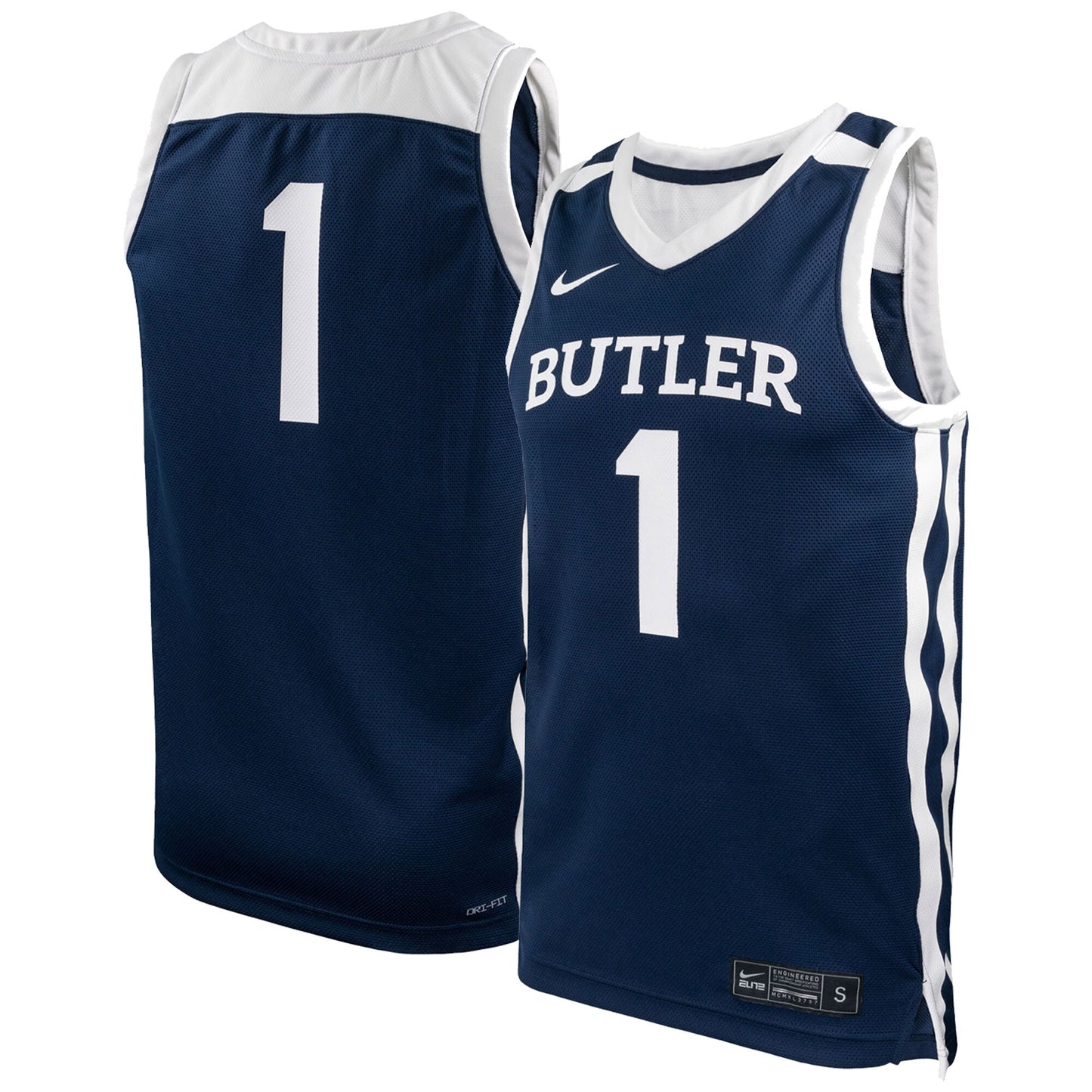 #1 Butler Bulldogs Replica Basketball Jersey - Navy | Stitched College Jersey TJS72164