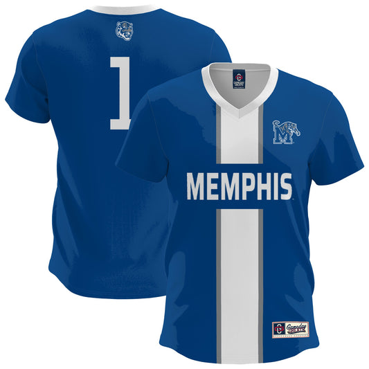 Memphis Tigers GameDay Greats Lightweight Soccer Fashion Jersey - Royal | Stitched College Jersey TJS72308