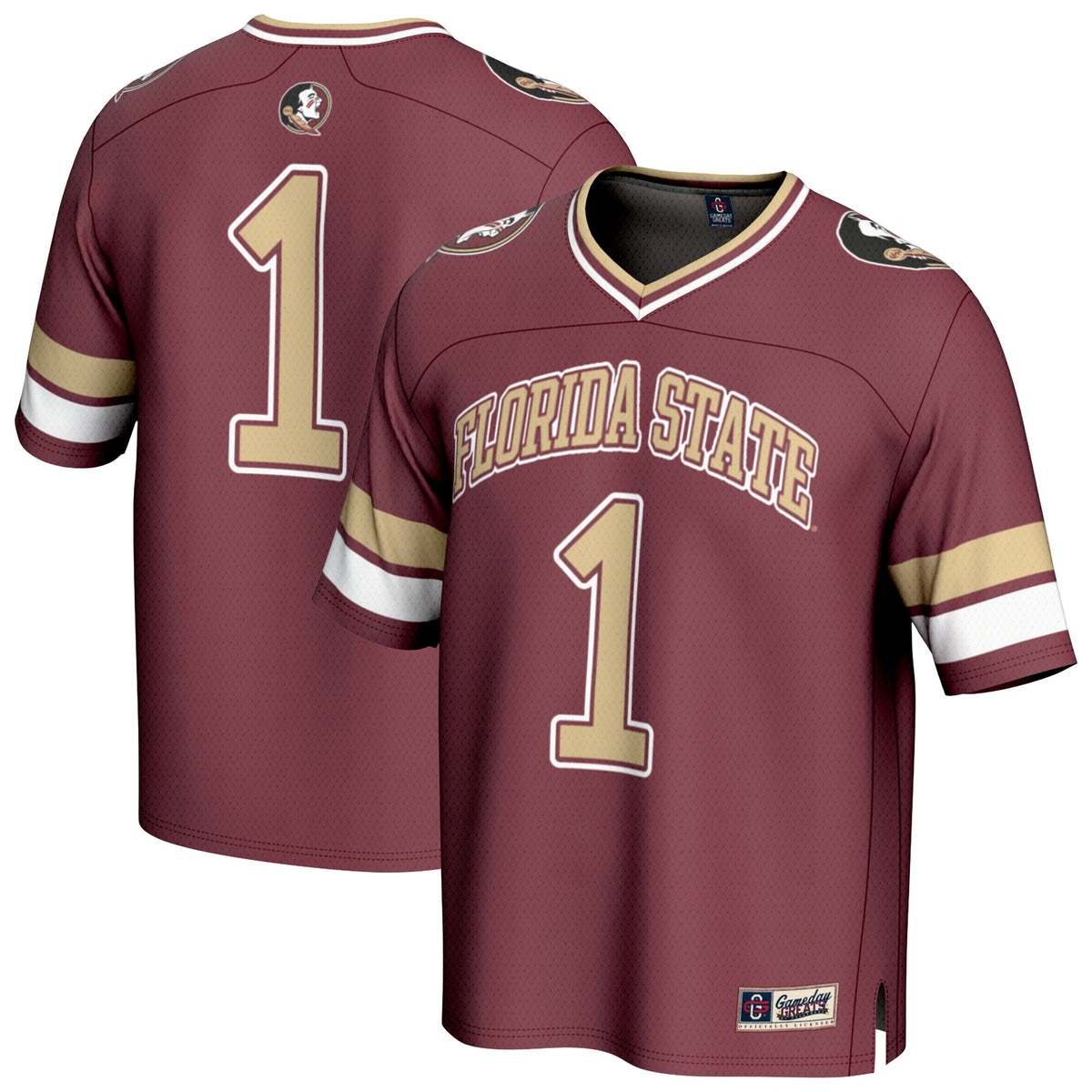 #1 Florida State Seminoles GameDay Greats Unisex Collegiate Football Fashion Jersey - Garnet | Stitched College Jersey TJS72296