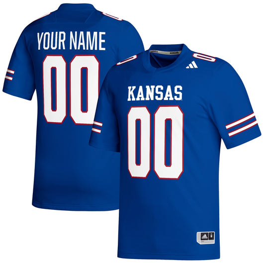 Kansas Jayhawks Replica Custom Football Jersey - Royal | Stitched College Jersey TJS72140