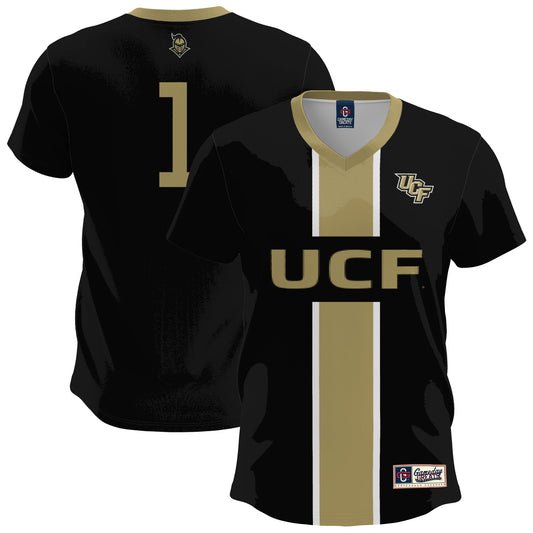UCF Knights GameDay Greats Lightweight Soccer Fashion Jersey - Black | Stitched College Jersey TJS72272