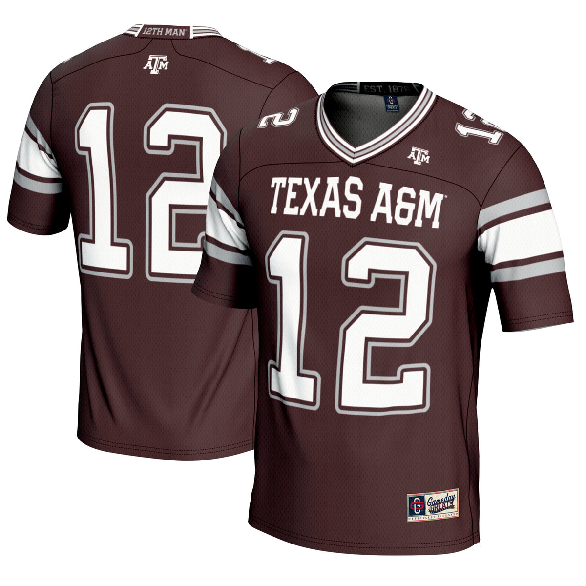 #12 Texas A&M Aggies GameDay Greats Football Lightweight Fashion Jersey - Maroon | Stitched College Jersey TJS72169