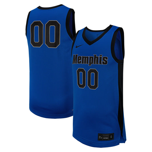 #0 Memphis Tigers Replica Basketball Jersey - Royal | Stitched College Jersey TJS72146