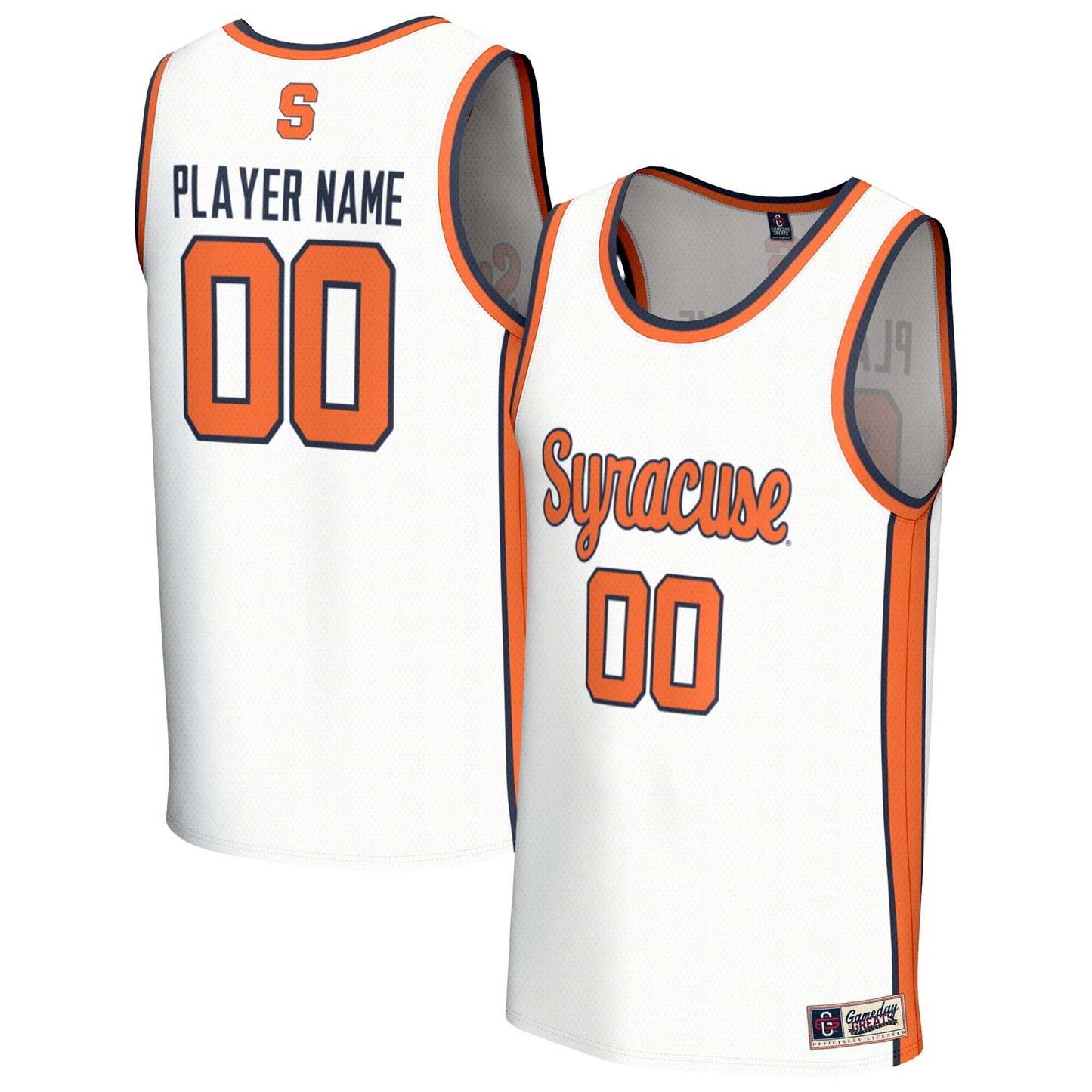 Syracuse Orange GameDay Greats Unisex Lightweight Collegiate Women's Basketball Pick-A-Player Fashion Jersey - White | Stitched College Jersey TJS72305