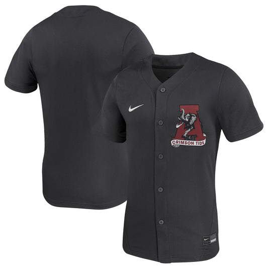 Alabama Crimson Tide Unisex Replica Softball Jersey - Anthracite | Stitched College Jersey TJS72203
