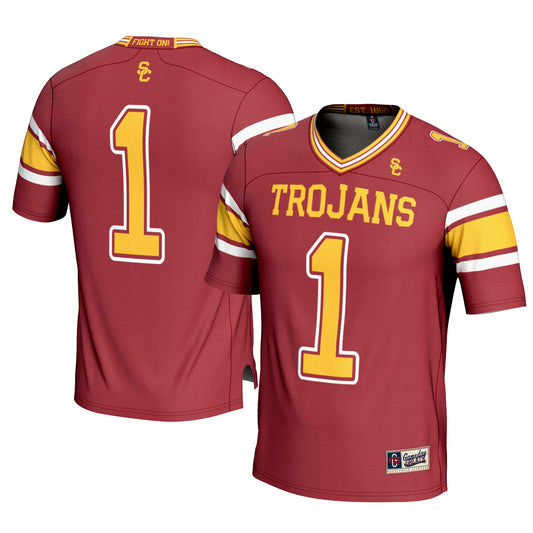 #1 USC Trojans GameDay Greats Football Jersey - Cardinal | Stitched College Jersey TJS72255