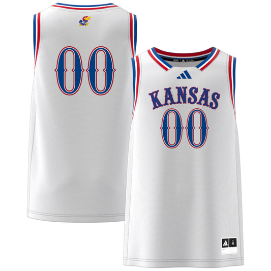 #00 Kansas Jayhawks Swingman Jersey - White | Stitched College Jersey TJS72134