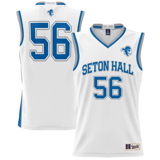#56 Seton Hall Pirates GameDay Greats Unisex Lightweight Basketball Jersey - White | Stitched College Jersey TJS72446