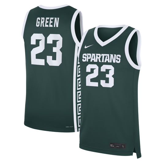 Draymond Green Michigan State Spartans Road Replica Basketball Jersey - Green | Stitched College Jersey TJS72487