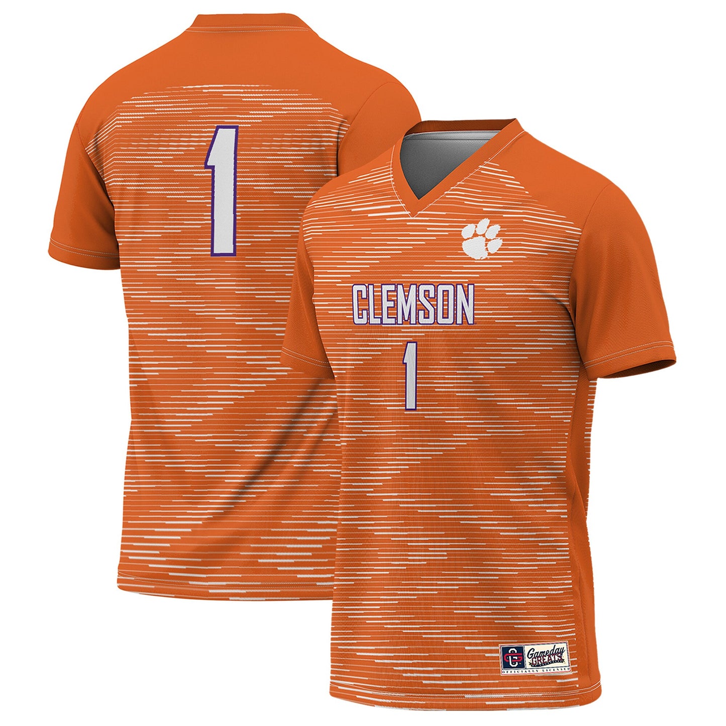 #1 Clemson Tigers GameDay Greats Unisex Lightweight Soccer Jersey - Orange | Stitched College Jersey TJS72377