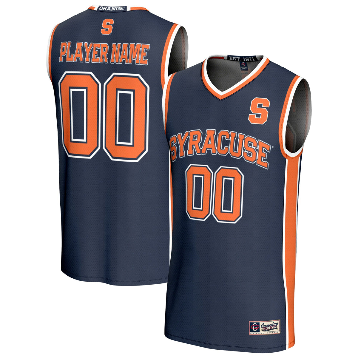 Syracuse Orange GameDay Greats Unisex Lightweight Collegiate Women's Basketball Pick-A-Player Fashion Jersey - Navy | Stitched College Jersey TJS72423