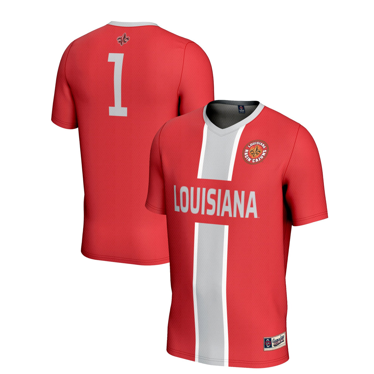 #1 Louisiana Ragin' Cajuns GameDay Greats Lightweight Soccer Jersey - Cardinal | Stitched College Jersey TJS72596