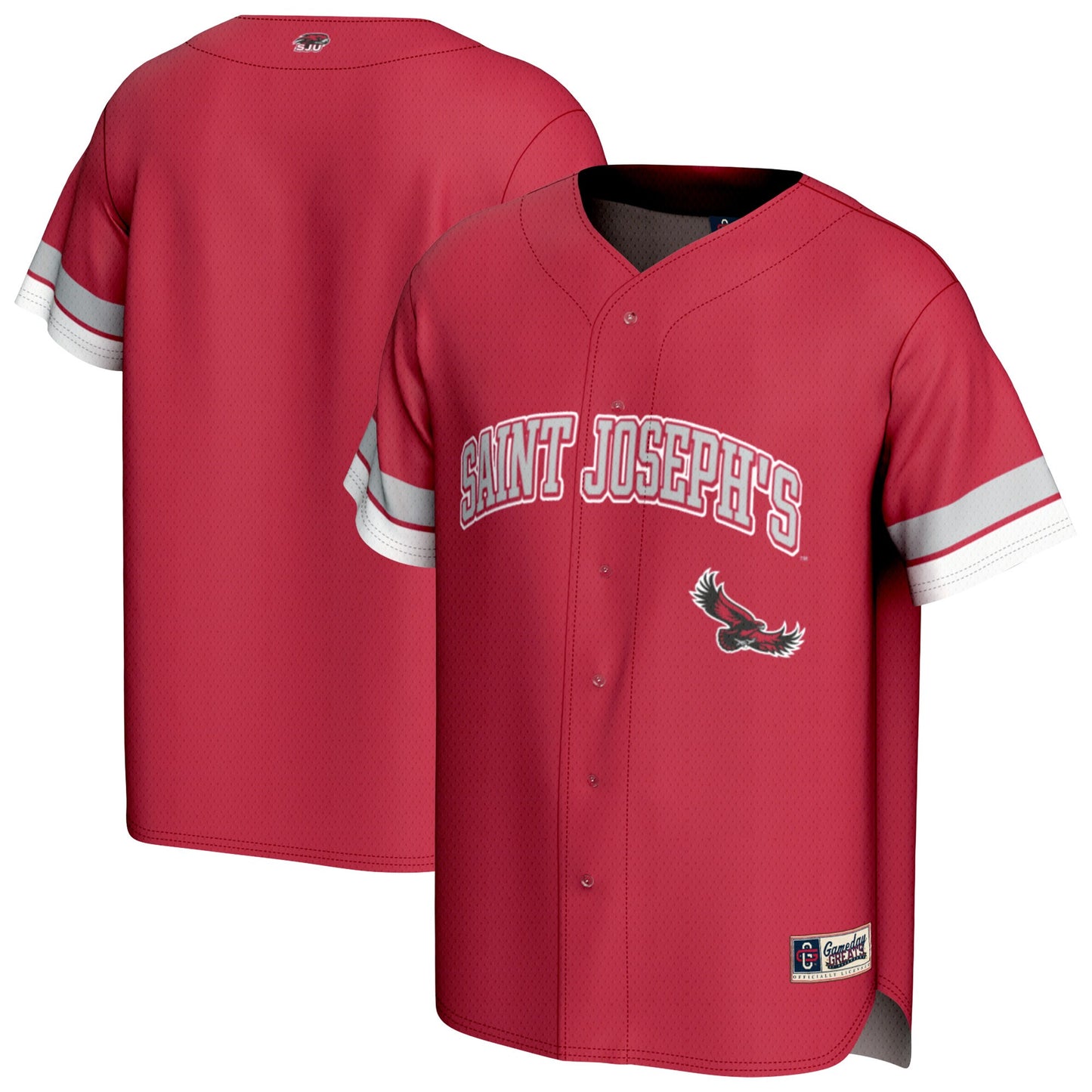 Saint Joseph's Hawks GameDay Greats Unisex Spirit Baseball Jersey - Crimson | Stitched College Jersey TJS72334