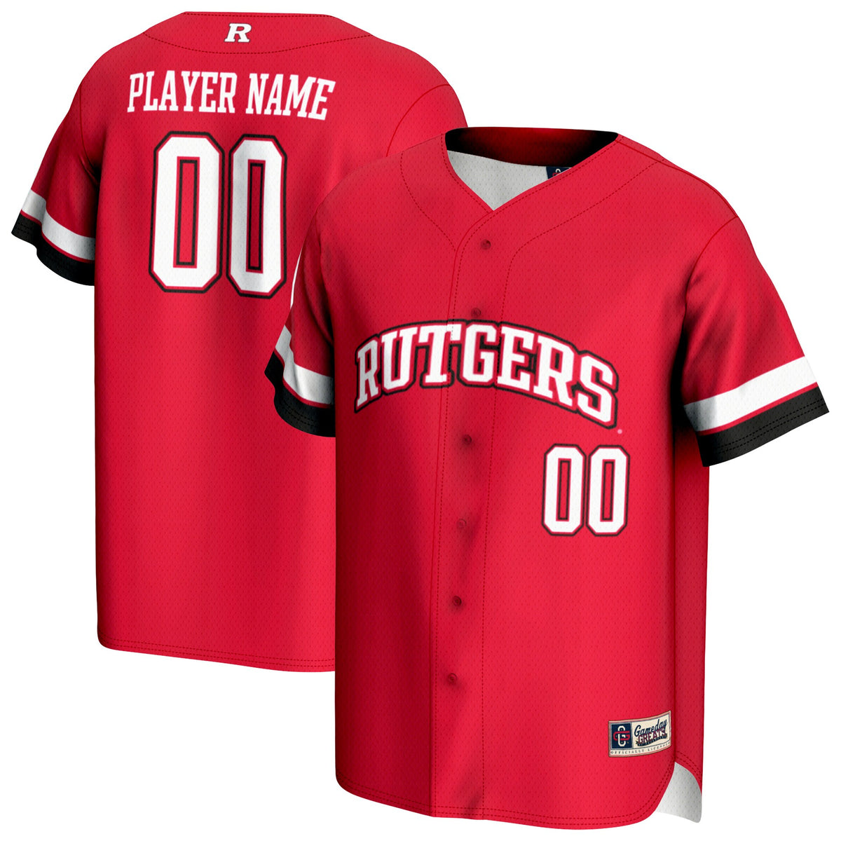 Rutgers Scarlet Knights GameDay Greats Unisex Pick-A-Player Lightweight Baseball Jersey - Scarlet | Stitched College Jersey TJS72449