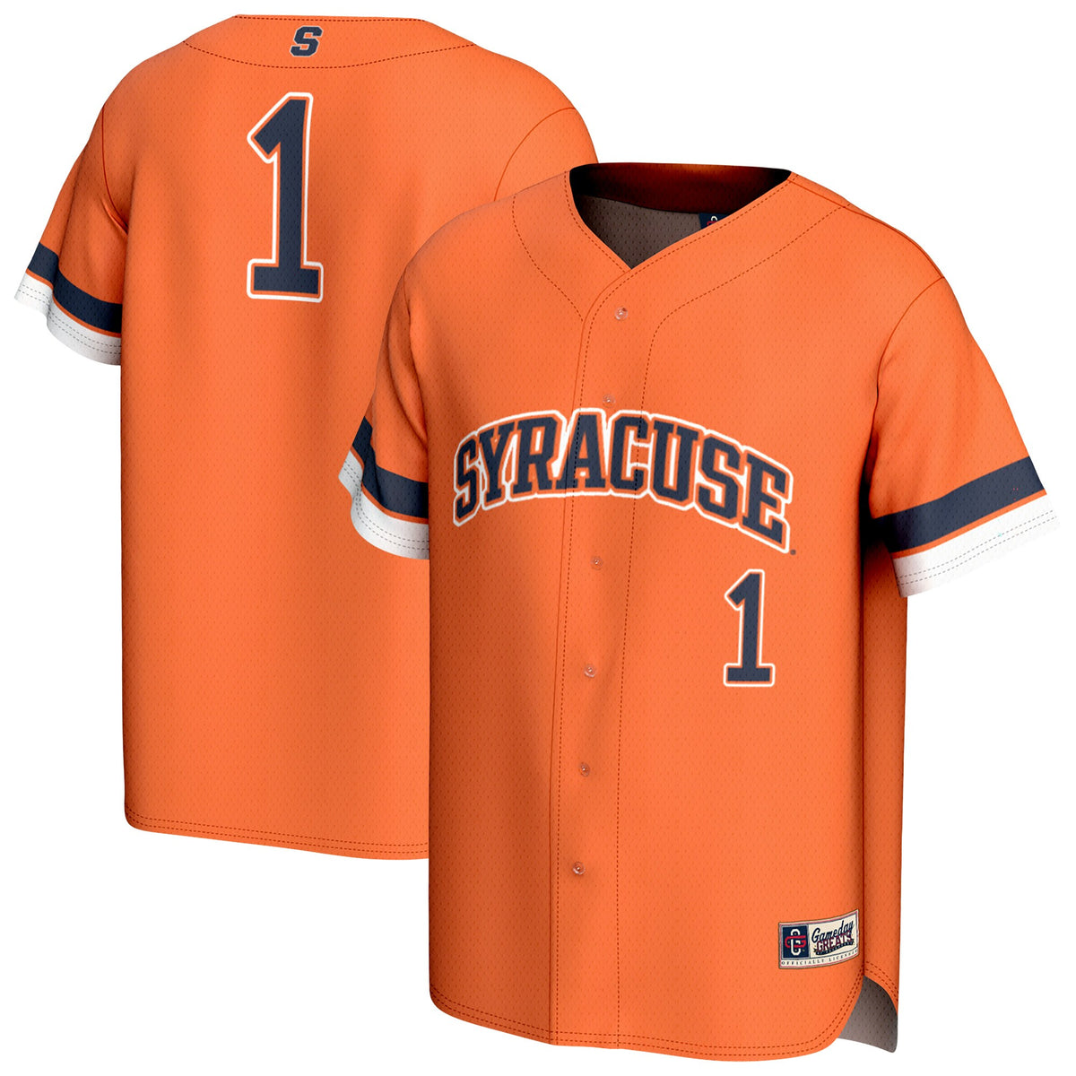 Syracuse Orange GameDay Greats Unisex Lightweight Collegiate Baseball Fashion Jersey - Orange | Stitched College Jersey TJS72333