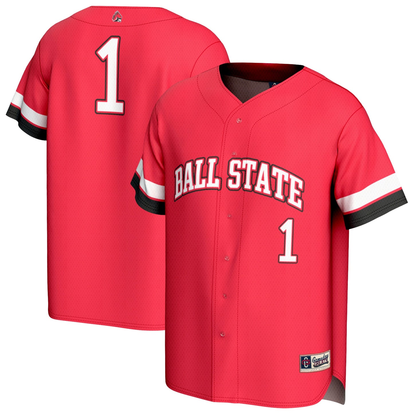 #1 Ball State Cardinals GameDay Greats Unisex Lightweight Collegiate Baseball Fashion Jersey - Cardinal | Stitched College Jersey TJS72493