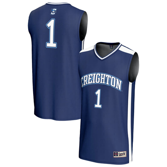 #1 Creighton Bluejays GameDay Greats Unisex Lightweight Basketball Fashion Jersey - Blue | Stitched College Jersey TJS72370