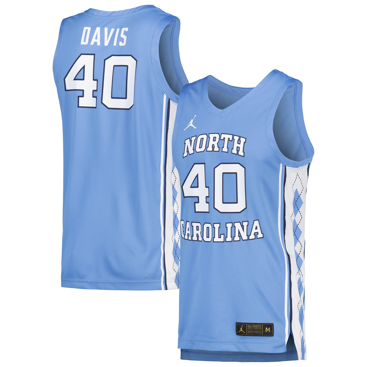 Hubert Davis North Carolina Tar Heels Replica Basketball Player Jersey - Carolina Blue | Stitched College Jersey TJS72518