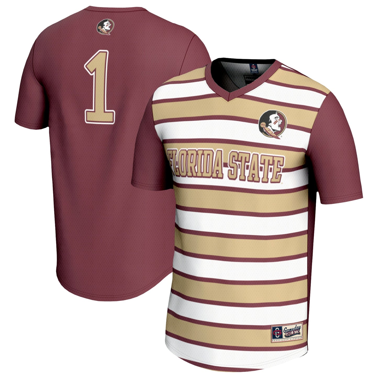 #1 Florida State Seminoles GameDay Greats Unisex Lightweight Soccer Fashion Jersey - Garnet | Stitched College Jersey TJS72483