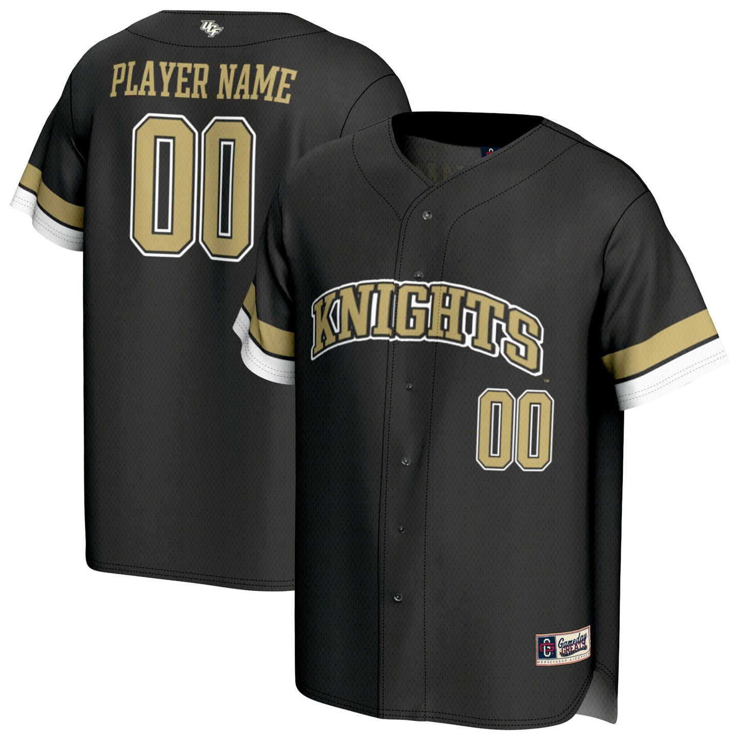 UCF Knights GameDay Greats Unisex Pick-A-Player Lightweight Baseball Jersey - Black | Stitched College Jersey TJS72472