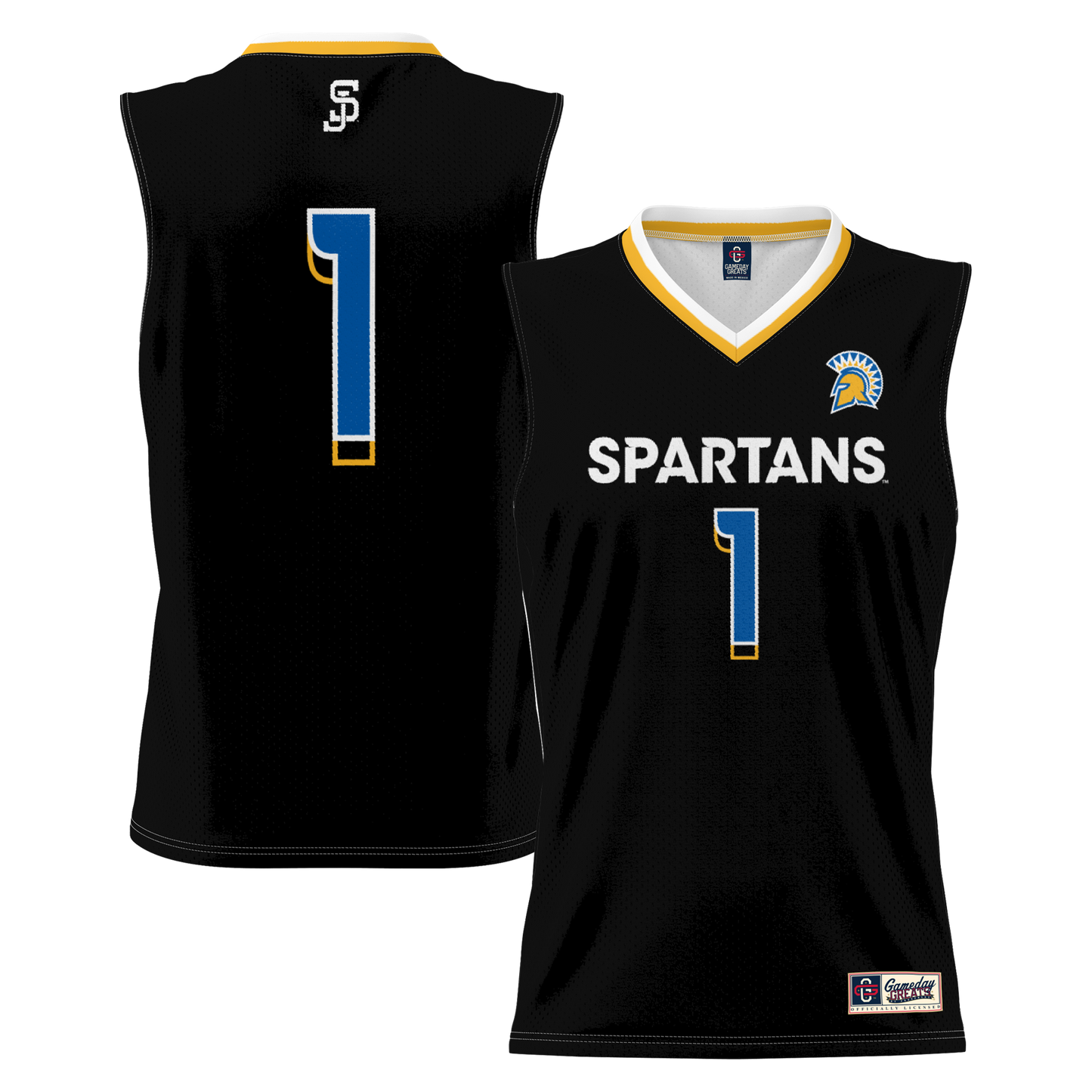 #1 San Jose State Spartans GameDay Greats Lightweight Basketball Jersey - Black | Stitched College Jersey TJS72463
